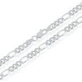 thumbnail image 2 of NYC Sterling Silver Chain, Premium Craftsmanship Figaro Chain for Men and Women, Real 925 Sterling Silver Necklace Made in Italy, 16-30 Inches Length, Ideal for Everyday Wear, Special Occasions, 2 of 6