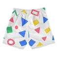 thumbnail image 7 of FORMRS Boys Swim Trunks Quick Dry Mesh Liner Boardshorts Sizes XS-XL, Blue Retro Triangles, 7 of 7