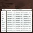 thumbnail image 3 of 400 Thread Count 100% Egyptian Cotton 4-Piece Bed Sheet Set (1 Flat, 1 Fitted Sheet, 2 Pillow Covers) 27 Inches Deep Pocket Size Full XL Color Chocolate Solid, 3 of 6