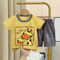 thumbnail image 1 of LSLJS Mode T-Shirts Décontractés à Manches Courtes pour Filles Col Rond Bouton Ensemble de Shorts Imprimés Vêtements d'Été Vêtements pour Enfants Tendance 2024, 1 of 3