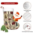 thumbnail image 5 of Salouo Rustic Plaid Forest Lodge Print Christmas Stockings,Large Xmas Stocking Set of 1 Holiday and Farmhouse Stocking for Christmas Holiday Party Decoration(17.7*11 Inch), 5 of 7
