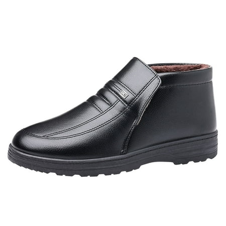 

Men Shoes Casual High Top Cotton Shoes Old People Cotton Shoes Old Men Leather Cotton Shoes Mens Casual Shoes Size 9 Mens Leather Shoes Casual Retro Loafer