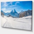 thumbnail image 2 of Winter in Bavarian Alps Panorama - Impression sur Toile Paysage, 2 of 4