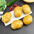 thumbnail image 2 of Ksopiavobs 10 Pcs Artificial Potato Fake Vegetables Potato Simulation Plastic Lifelike Food for House Kitchen Garden Decoration Cabinet Ornament, 2 of 6