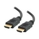 C2G 1m (3ft) 4K Ethernet HDMI Câble - Haute Vitesse - UltraHD - M/M - Câble HDMI avec Ethernet - Mâle HDMI vers Mâle HDMI - Noir – image 2 sur 5