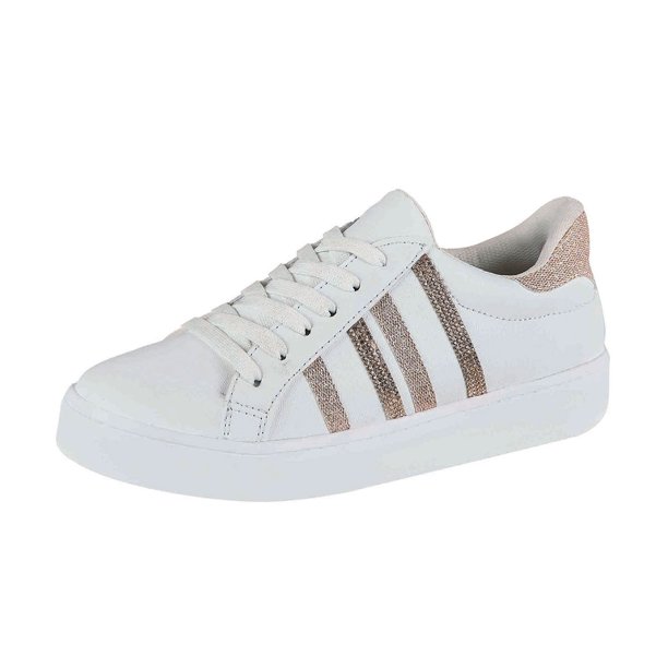 Tenis Urbano Para Mujer CASTALIA Blanco con Pedreria 382-50 CASTALIA 382-50