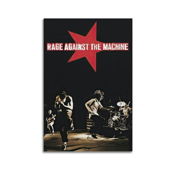 Rage Against The Machine Poster Album Music Poster Art Decor Painting Aesthetic Wall Art Canvas For Bedroom Decor Unframed 12x18inch(30x45cm)