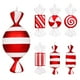 thumbnail image 5 of 4PCS Decoraciones navideñas PVC Pintado Glitter Candy Pendant 16CM Decoraciones para árboles de Navidad Decoraciones para fiestas ER, 5 of 5