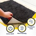 thumbnail image 2 of ® Shown on TV – Super Absorbent Microfiber Dog Door Mat for Muddy Paws, Non-Slip Washable Pet Rug, Quick Dry Chenille Entryway Carpet, Machine Washable Indoor Outdoor mat, Grey 30"x19", 2 of 5
