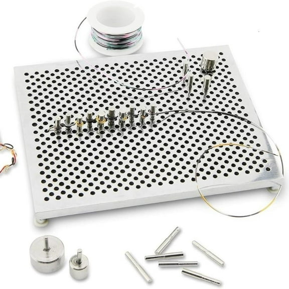 WINDLAND Wire Bending Board Aluminum Wire Jig Practical Jewelry Making Kit for DLY Lovers