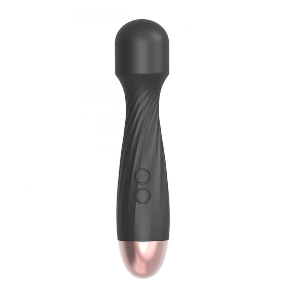 XIRQI 10 Speeds Wired Powerful Handheld Electric Back Wand Massager with Strong Vibrations,Personal Therapy Massager for Sports Recovery,Muscle Aches,Body Pain (Black)