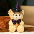 thumbnail image 4 of karymi Halloween Wizard Bear Doll with Hat Soft Stuffed Animals Kids Toys Halloween Party Decorations Family Gifts Savings Week Wholesale, 4 of 5