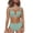 Bikini Tankini Coverup Swimsuits Mint Green on Clearance, variant on BSDJILFG 50% Women Plus Size High Waisted Bikini Sets Two Piece Swimsuits Cap Sleeve Bathing Suits Ruffle Trim Swimwear