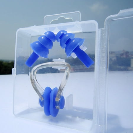 Soft Silicone Nose Clip Ear Plugs Set for Swimming Diving Kids Adults Unisex Set