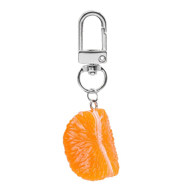Coofit Key Chain Cute Strawberry Orange Decor Key Ring Pendant Purse Charm Bag Charm