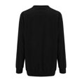 thumbnail image 6 of VISALY Pullover Crewneck Sweatshirt Tunic Sweatshirt Autumn Winter Casual Sport Solid Pullover Tops Long Sleeve Crewneck Oversized Sweatshirts Comfy Sweaters Sweatshirt Thick Sweatshirts Black L, 6 of 9