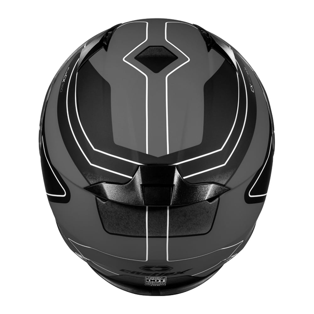Castle X, 35-9178, Youth Full Face Helmet - Single Lens - DOT Approved - CX360 - Matte Charcoal/Black - X-Large