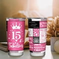 thumbnail image 6 of 15 Year Old Girl Gifts Tumbler - Gifts for 15 Year Old Girls - 15 Birthday Gift Ideas - 15 Birthday Decorations for Girls Stainless steel 21oz Tumbler\u2026, 6 of 6