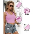thumbnail image 4 of Crop Top AURUZA sin mangas con espalda racer XL rosa oscuro, 4 of 6