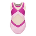 thumbnail image 6 of Aislor Kids Girls Gymnastic Leotard Sparkly Ballet Athletic Activewear Classic Dancewear Hot Pink 6, 6 of 7