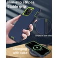 thumbnail image 4 of for iPhone 13 Pro Max Case, Dust-Proof Port Cover, Full-Body Non-Slip Silicone Rubber Covered, Military Grade Drop-Proof Shockproof Phone Case, Green/Blue, 4 of 7