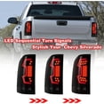 thumbnail image 3 of Led Tail Lights Assembly for 2008-2013 Chevy Silverado 1500 and 2008-2014 Chevy Silverado 2500 3500,Taillights for 2007 Chevy Silverado 1500 2500 3500 New Body w/Led Sequential Turn Signals-Smoke Lens, 3 of 12