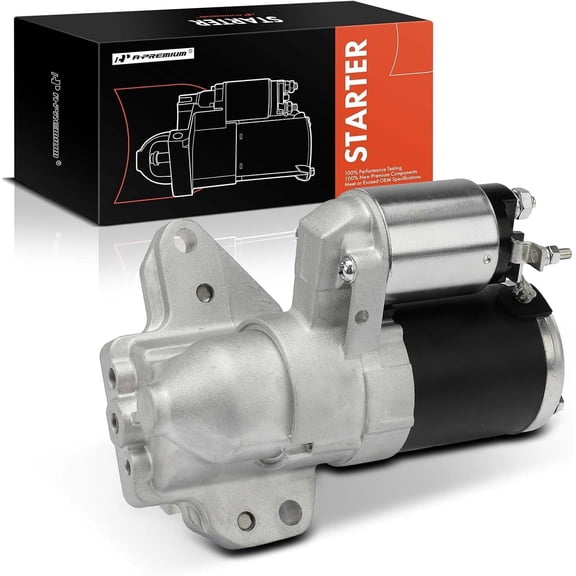 A-Premium Starter Motor Compatible with Ford Fusion 2010-2012 & Lincoln MKZ 2007-2012, 3.5L, 12V 1.6KW 22-Teeth Counterclockwise, Replace# M000T15673, M000T15671