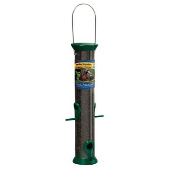 Droll Yankees Bird Lovers Sunflower Seed Tube Feeder 15 Inch Green BL15GS