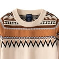 thumbnail image 6 of Gunia Toddler Sweater For Boys Girls Children Classic Jacquard Print Brown Over Winter Long Sleeve Knit Soft 12-18 Months, 6 of 6
