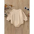 thumbnail image 4 of Inevnen Funny Baby Football Sweatshirt Romper On Sundays We Watch Football with Daddy Onesie Bodysuit, 4 of 8