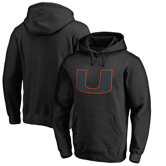 Men's Black Miami Hurricanes Taylor Pullover Hoodie