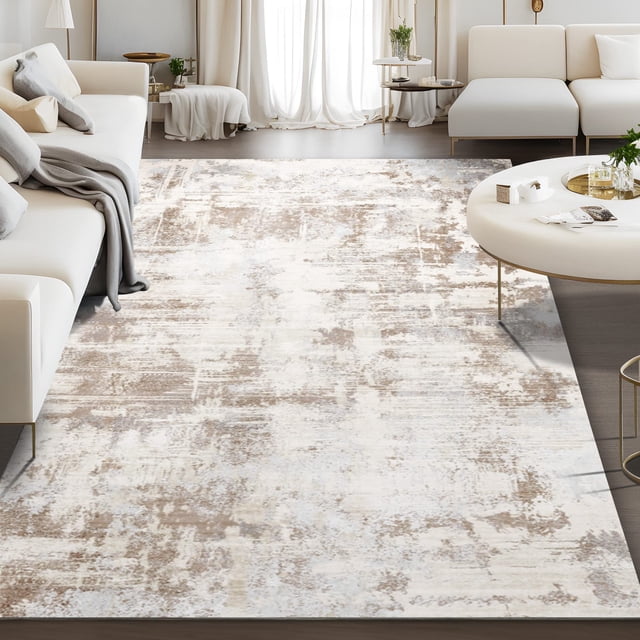 Alfombra Yidanamy Soft Fluffy para sala de estar, 200 x 300 cm, color beige