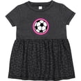 thumbnail image 3 of Inktastic Soccer Player Girls Sports Ball Girls Baby Dress, 3 of 5