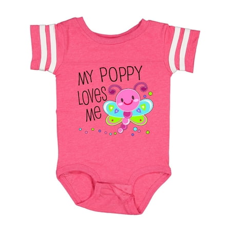 

Inktastic My Poppy Loves Me- Cute Dragonfly Gift Baby Boy or Baby Girl Bodysuit