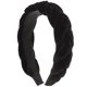 thumbnail image 1 of Cross Hair Hoop Ladies Braid Flannelette Wide Edge Hair Hoop Accesorio para el cabello para mujer niña negro, 1 of 4