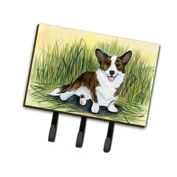 Carolines Treasures SS8004TH68 Corgi Leash Holder or Key Hook, Large, Multicolor