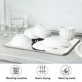 thumbnail image 7 of Yayeee Dish Drying Mat for Kitchen Counter Ultra Absorbent Easy Clean Pad 18x16", Black Cat Umbrella, 7 of 7