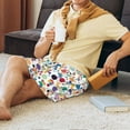 thumbnail image 5 of Fuzoiu Colorful Spots Print Pajama Shorts for Men, Men's Pajama Bottoms,Mens Lounge Sleepwear,Pajama Pants with Pocket-Medium, 5 of 6
