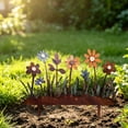 thumbnail image 4 of Metal Outdoor Flowers,Metal Flower Garden Stakes,Lawn Art Decor Plants Yard Decorations,Metal Wild Flowers Stakes,Fence Topper Decor,Metal Garden Flowers,Metal Flowers Yard Art,Metal Yard Art,1PCS, 4 of 7