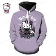 2024 New Hello Kitty Cartoon 3D Print Hoodie Women Funny Hip Hop Hello