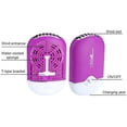 thumbnail image 4 of Apstour USB Mini Ventilateurs Portatifs Rechargeables Électriques Sans Aube Ventilateur de Réfrigération de Climatisation de Poche, 4 of 5