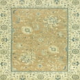 thumbnail image 1 of Ahgly Company Indoor Square Abstract Copper Green Oriental Area Rugs, 4' Square, 1 of 6