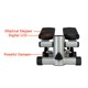 thumbnail image 3 of Zimtown Air Climber Aerobic Mini Stair Stepper Fitness Step con bandas de resistencia Zimtown mini paso a paso, 3 of 6