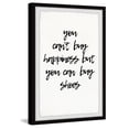 thumbnail image 2 of Marmont Hill You Can't Buy Happiness But You Can Buy Shoes Framed Wall Art, 30.00" x 1.50", 2 of 6