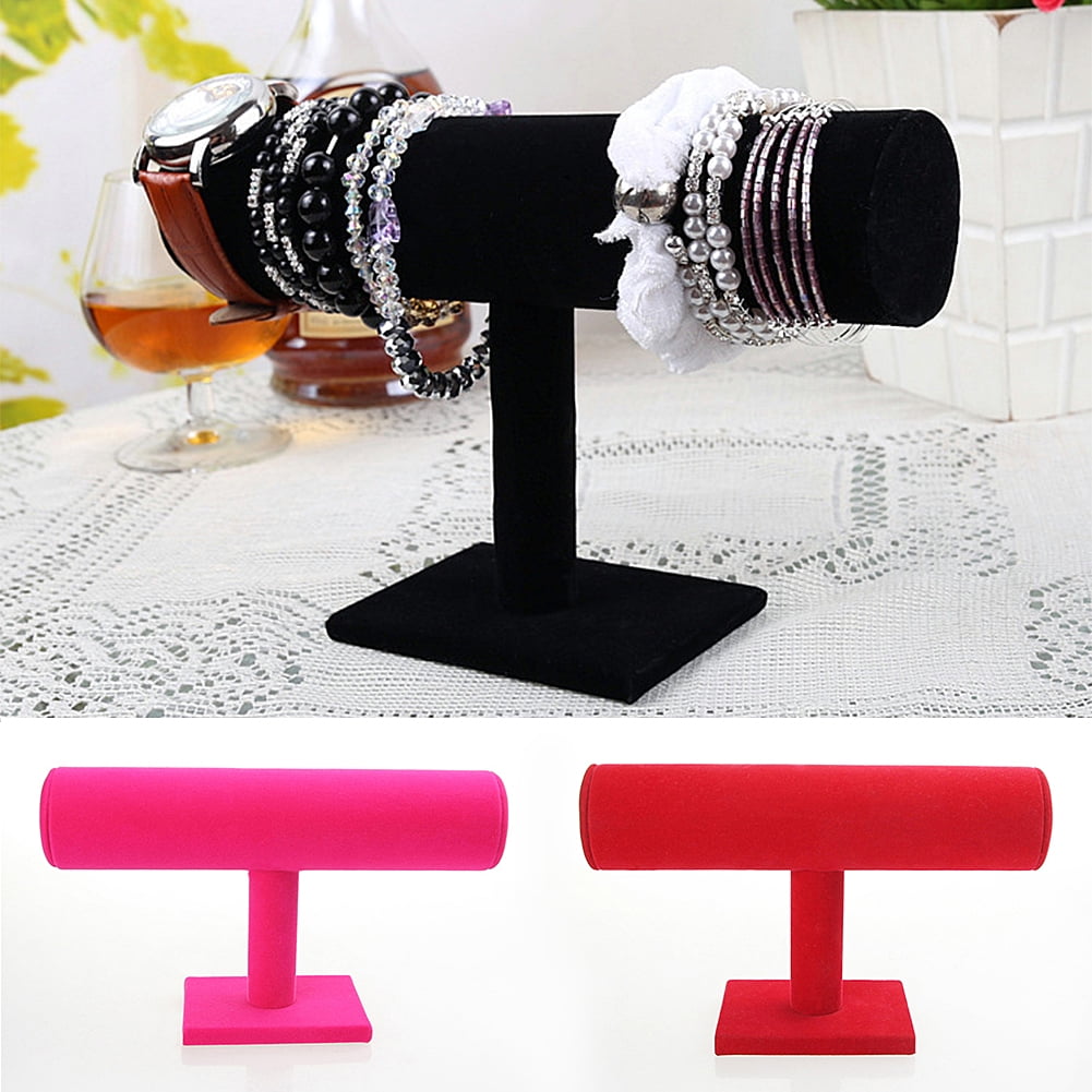 Details about   Velvet T-Bar Headband Hair Accessory Home Jewelry Display Stand Rack Black