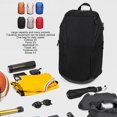 thumbnail image 4 of Large Capacity Basketball Backpack with Laptop Compartment, Water Resistant Wet Dry Segregation Lightweight Sports Backpack for Exercise Supplies, Ball Compartment, 4 of 7