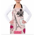 thumbnail image 2 of Yehwow Paris Glamorous Eiffel Tower Bib Apron For Kitchen BBQ Gardening With Adjustable Neck Strap 27x31 Inch, 2 of 4