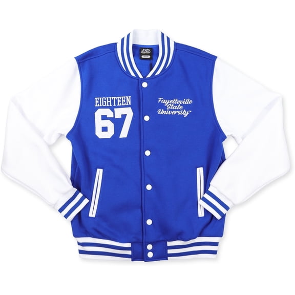 Big Boy Fayetteville State Broncos S2 Mens Fleece Jacket [Royal Blue - S]