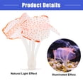 thumbnail image 5 of Vocoste Soft Silicone Glowing Aquarium Simulation Coral with Sucker Aquatic Artificial Coral Orange, 5 of 6
