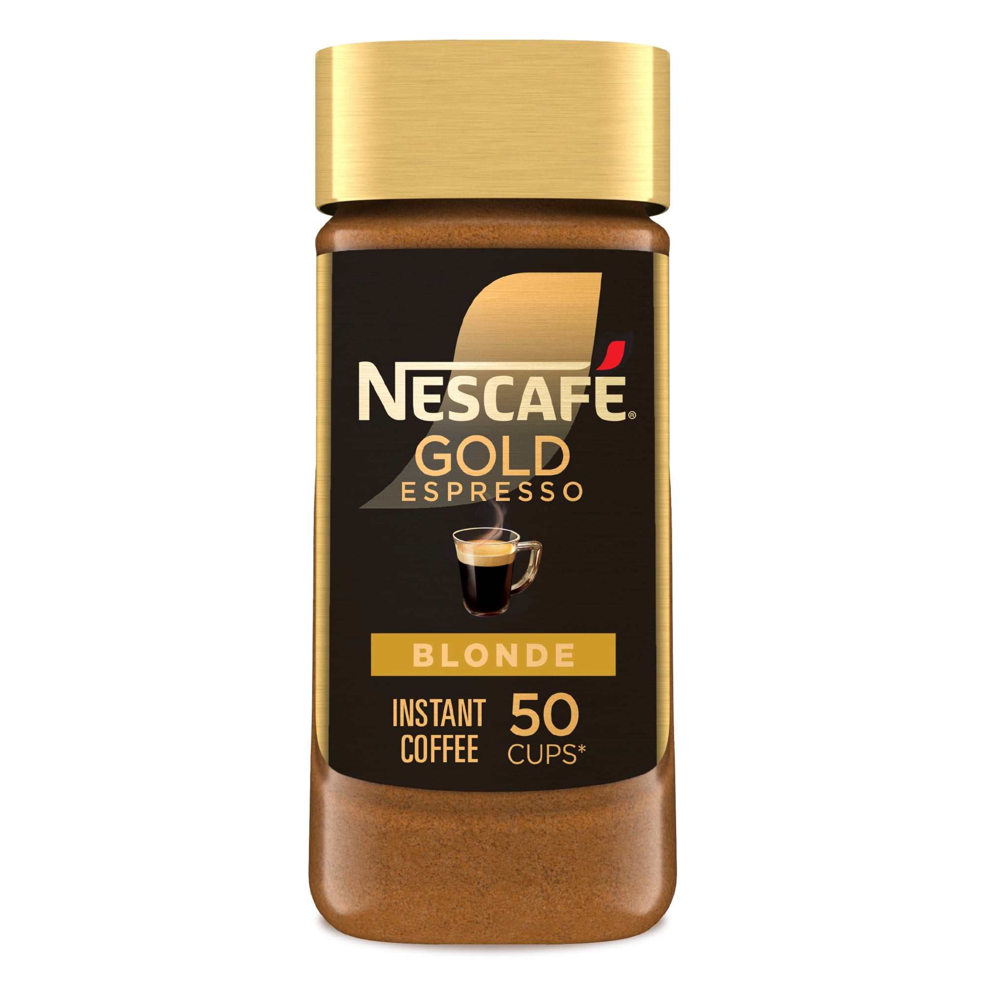 NESCAFÉ Gold Instant Espresso Powder, Blonde Instant Coffee, Coffee Essentials, 50 Cups 3.5 oz